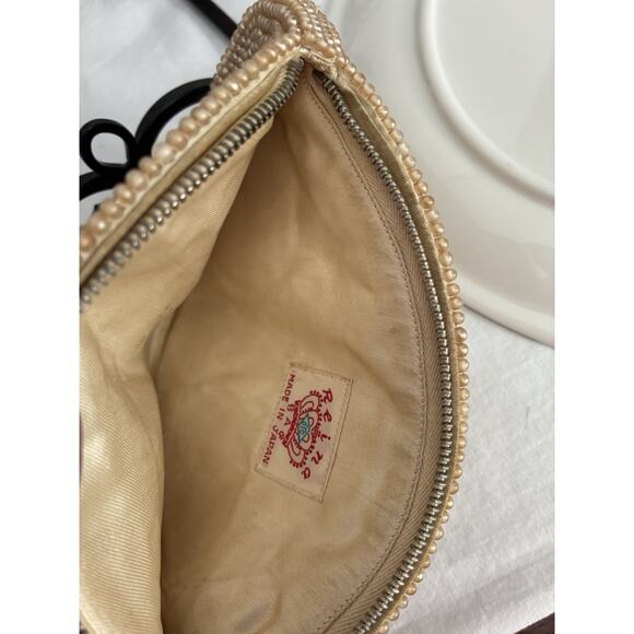 Vintage Beaded Clutch With Faux Pearl Beading7.5” X 4.5” - Picture 3 of 4